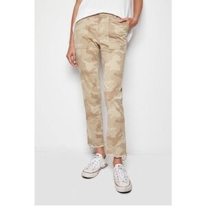 Nili Lotan Jenna Pant in Khaki Tan Camo Print Size‎ 2
